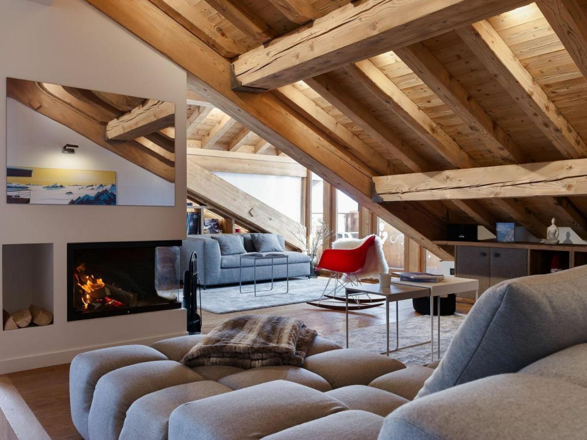 Appartement Contemporain Avec Sauna, Cheminee Et Parking Au Centre De Courchevel 1850 - Fr-1-564-35 Luaran gambar